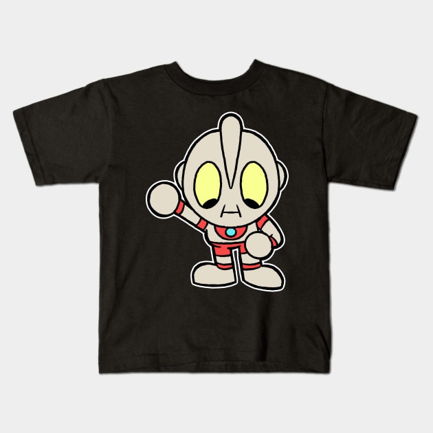 Chibi Ultraman Kids T-Shirt by Hojyn